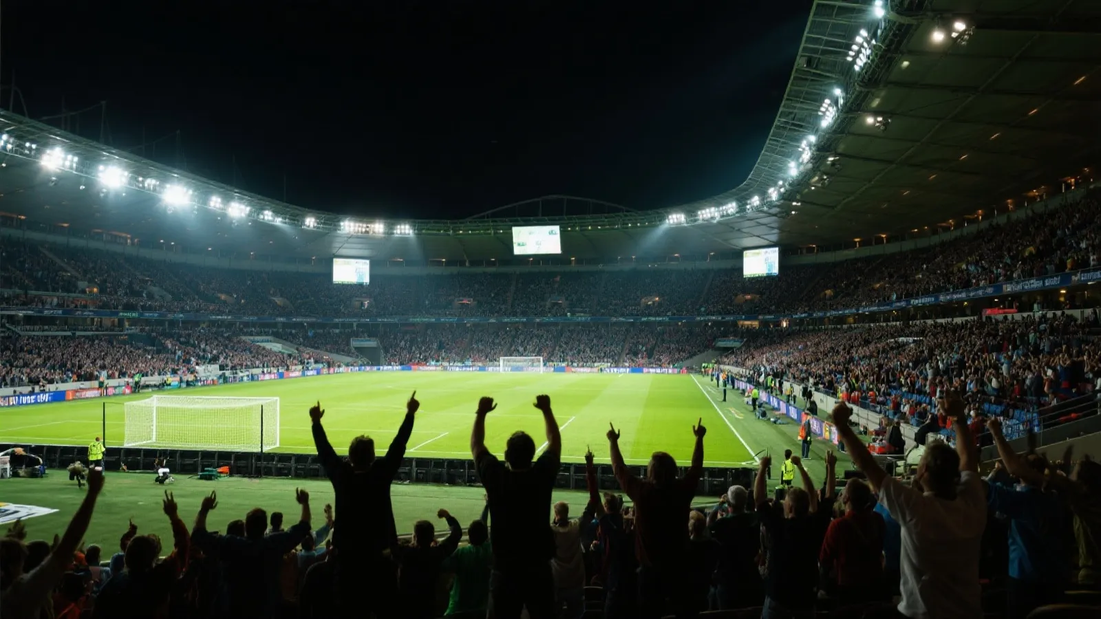 欧洲体育现场氛围图